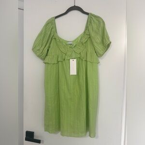 Green summer dress